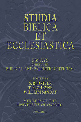 Picture of Studia Biblica Et Ecclesiastica, 5 Volumes