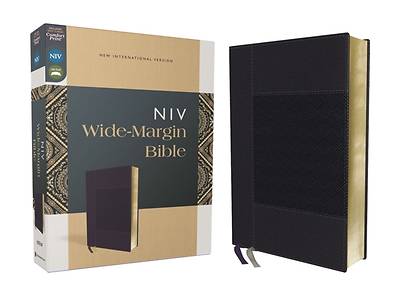 Picture of Niv, Wide Margin Bible, Leathersoft, Navy, Red Letter, Comfort Print