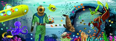 Picture of Vacation Bible School (VBS) 2016 Deep Sea Discovery Photo Stand-Up