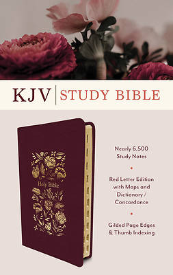 Picture of The KJV Study Bible, Indexed (Crimson Bouquet)