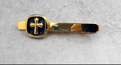 Picture of Men's Gold Cross Tie Bar