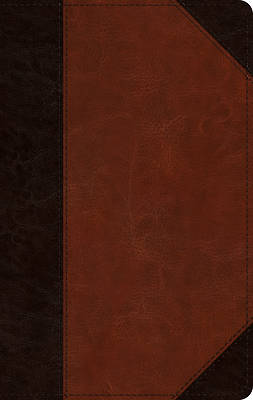 Picture of ESV Large Print Personal Size Bible (Trutone, Brown/Cordovan, Portfolio Design)