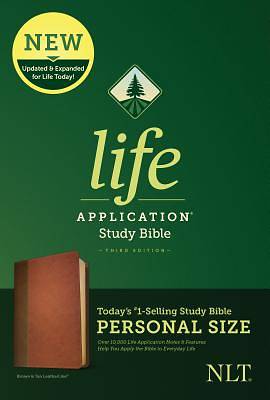 Picture of NLT Life Application Study Bible, Third Edition, Personal Size (Leatherlike, Brown/Tan)