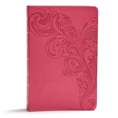 Picture of KJV Giant Print Reference Bible, Pink Leathertouch, Indexed