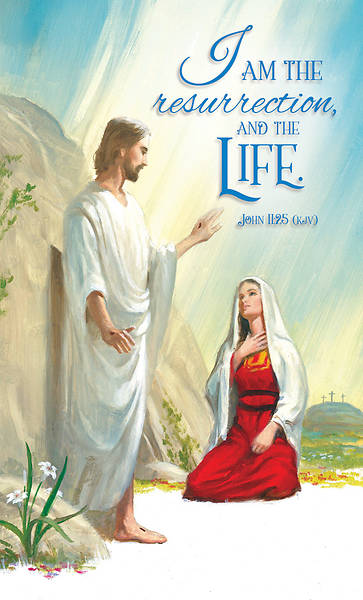 Easter I am the Resurrection Announcement Folder