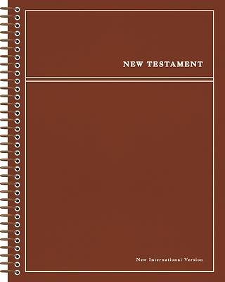 Niv, Journal the Word Bible, Single-Column, Spiral-Bound Edition, New Testament, Cloth Hardcover Spiral, Red, Red Letter, Comfort Print