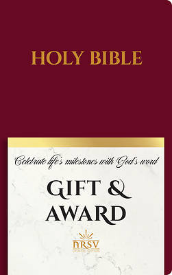 Picture of NRSV Updated Edition Gift & Award Bible (Imitation Leather, Burgundy)
