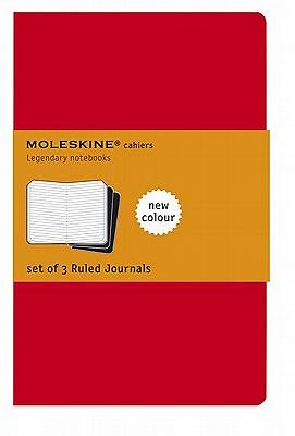 Picture of Journal Moleskine Cahier Ruled Red Extra Large