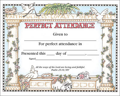 Picture of Perfect Attendance Certificate (Package of 36)