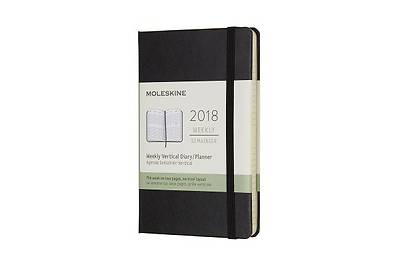 Picture of Moleskine 12 Month Weekly Vertical Planner, Pocket, Black, Hard Cover (3.5 X 5.5)
