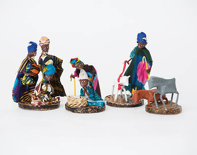 Picture of Ugandan Figurine Nativity Set Small