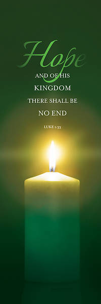 Picture of Hope Advent Candle 3' x 5' Banner
