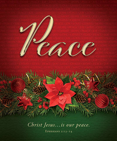 Picture of Peace Advent Poinsettia Legal Size Bulletin