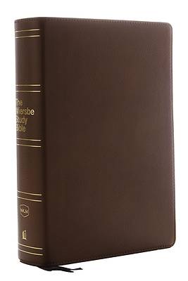 Picture of NKJV, Wiersbe Study Bible, Genuine Leather, Brown, Indexed, Comfort Print