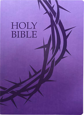 Picture of KJV Holy Bible, Crown of Thorns Design, Large Print, Royal Purple Ultrasoft