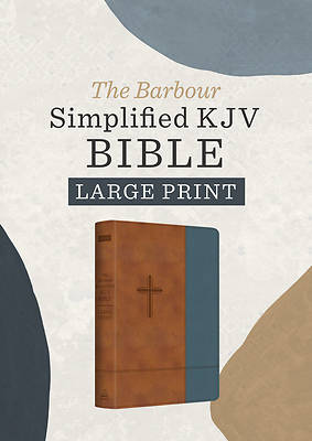 Picture of The Barbour Simplified Kjv--Large Print [Rust & Stone Cross]