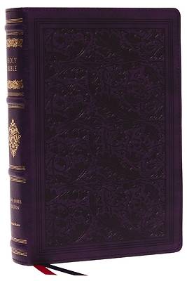 Picture of Kjv, Wide-Margin Reference Bible, Sovereign Collection, Leathersoft, Purple, Red Letter, Comfort Print