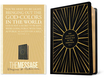 Picture of The Message Anniversary Edition (Leather-Look, Life-Light Black)