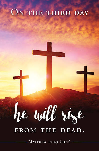 Picture of He Will Rise Easter Regular Size Bulletin