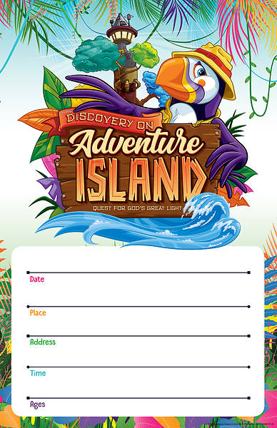 Picture of Vacation Bible School (VBS) 2021 Discovery on Adventure Island Large Promotional Poster