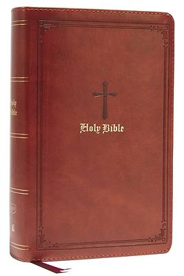 Picture of Kjv, End-Of-Verse Reference Bible, Personal Size Large Print, Leathersoft, Brown, Red Letter, Comfort Print