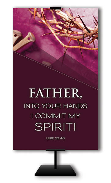 Picture of Father Into Your Hands 3' x 5' Lent Banner