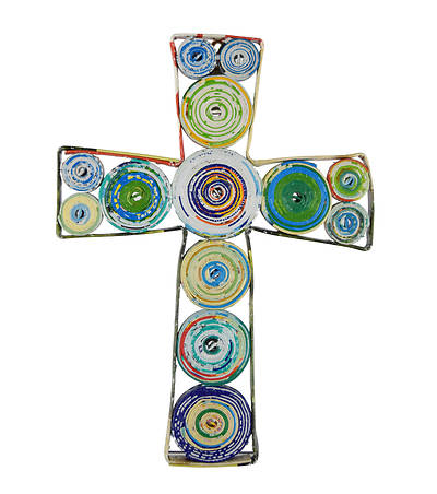 Picture of Small Recycled Paper Wall Cross