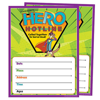 Picture of Vacation Bible School (VBS) Hero Hotline Small Promotional Poster (Pkg of 2)