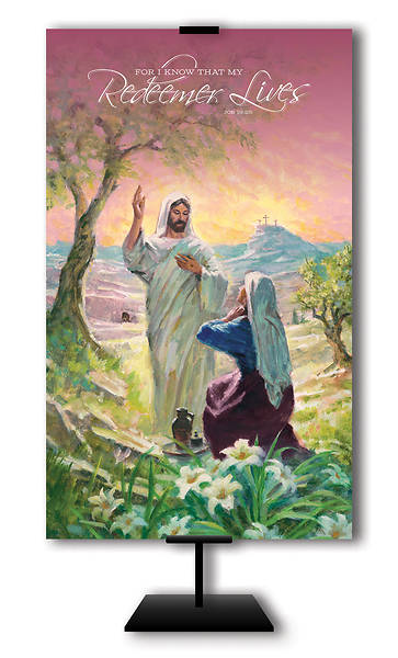 Picture of For I know that my Redeemer Lives  3'x5' Easter Banner