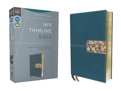 Picture of Niv, Thinline Bible, Leathersoft, Teal, Red Letter, Comfort Print