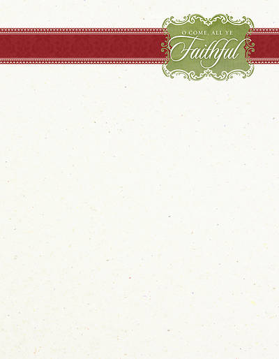 Picture of O Come, All Ye Faithful Christmas Stationery