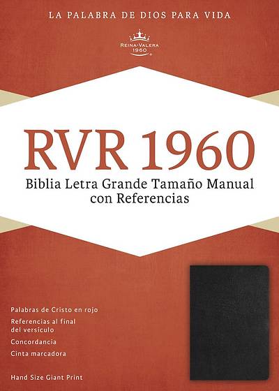 Picture of Rvr 1960 Biblia Letra Grande Tamano Manual Con Referencias, Negro Piel Fabricada