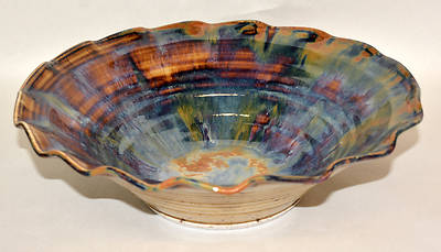 Picture of Porcelain Serving Bowl - Brown