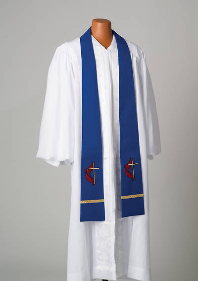 Picture of Blue United Methodist Liberty With Gold Braid Stole