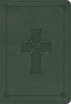Picture of ESV Value Large Print Compact Bible (Trutone, Quiet Forest, Celtic Cross Design)