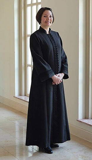 Picture of WomenSpirit Ruth with Lace Custom Black Robe