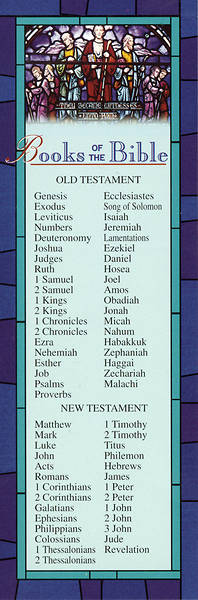 Picture of Books of the Bible Bookmark (Pkg of 25)