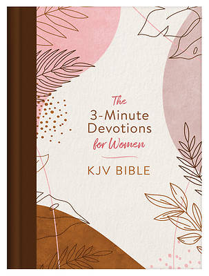 Picture of 3-Minute Devotions for Women KJV Bible [Rose & Copper Florets]