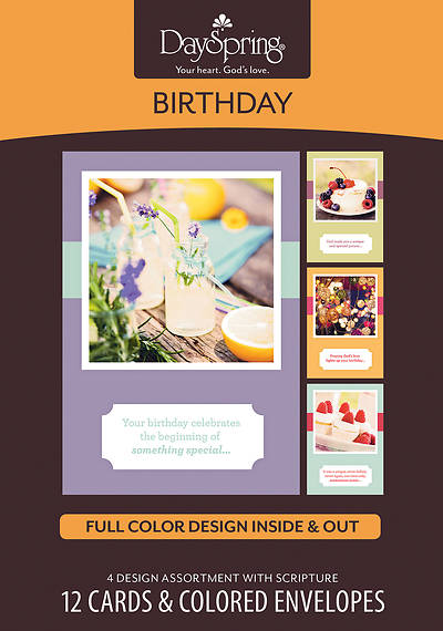 Picture of God Made You Unique - Birthday Boxed Cards - Box of 12