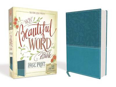 Picture of NKJV, Beautiful Word Bible, Large Print, Imitation Leather, Blue, Red Letter Edition