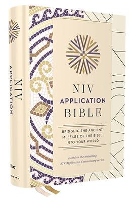 Picture of NIV Application Bible, Hardcover, Multi-Cream, Red Letter, Comfort Print