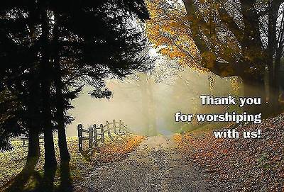 Picture of Thank You for Worshiping with Us! Postcard (Pkg of 25)