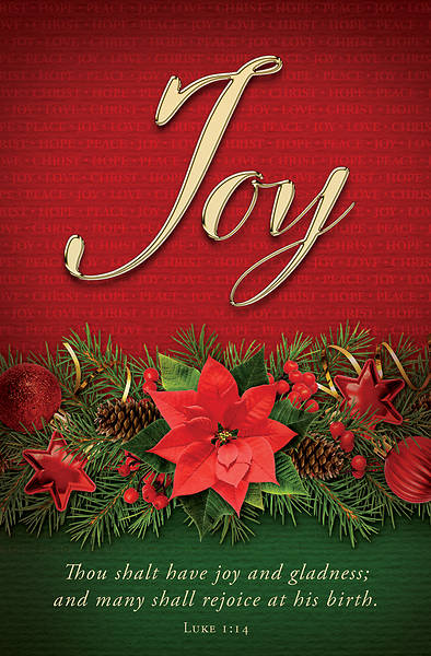 Picture of Joy Advent Poinsettia Regular Size Bulletin