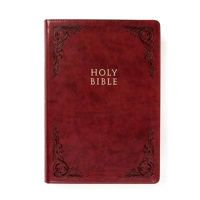 Picture of KJV Super Giant Print Reference Bible, Burgundy Leathertouch, Indexed