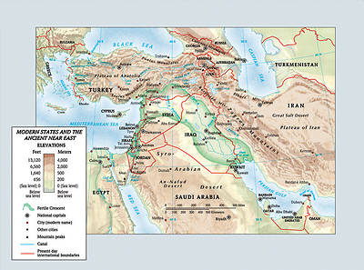 Picture of Modern States and the Ancient Near East map