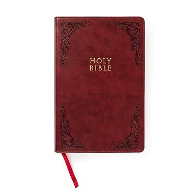Picture of CSB Large Print Personal Size Reference Bible, Burgundy Leathertouch