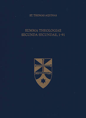 Picture of Summa Theologiae Secunda Secundae, 1-91
