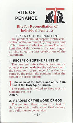Picture of Rite of Penance Card for the People