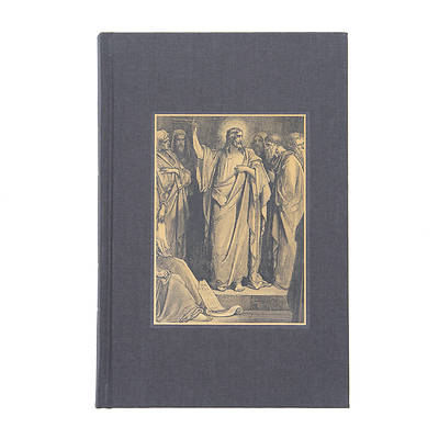 Picture of CSB Adorned Bible, Charcoal Cloth-Over-Board