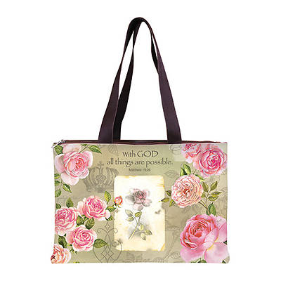Picture of With God Roses Handbag